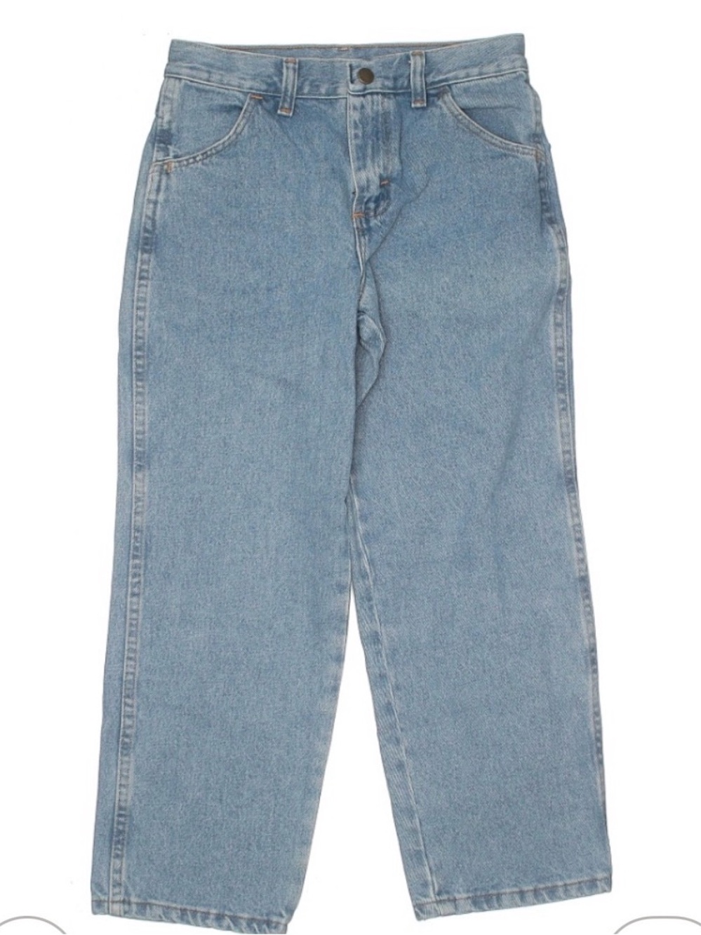 RUSTLER Boys’ Light Wash Straight Leg Denim Jeans